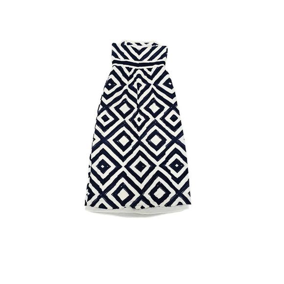Vineyard Vines Strapless Maxi Dress Resort Cruise Diamond print Cocktail - Picture 10 of 11